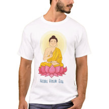 Icono feliz día de vesak buda sentado budismo