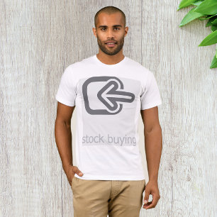 Camiseta Ícono financiero moderno de compra de acciones min
