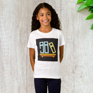 Camiseta Icono gráfico de estantería minimalista