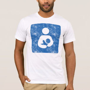 Camiseta Icono Lactancia Textura estilo Letrpresor