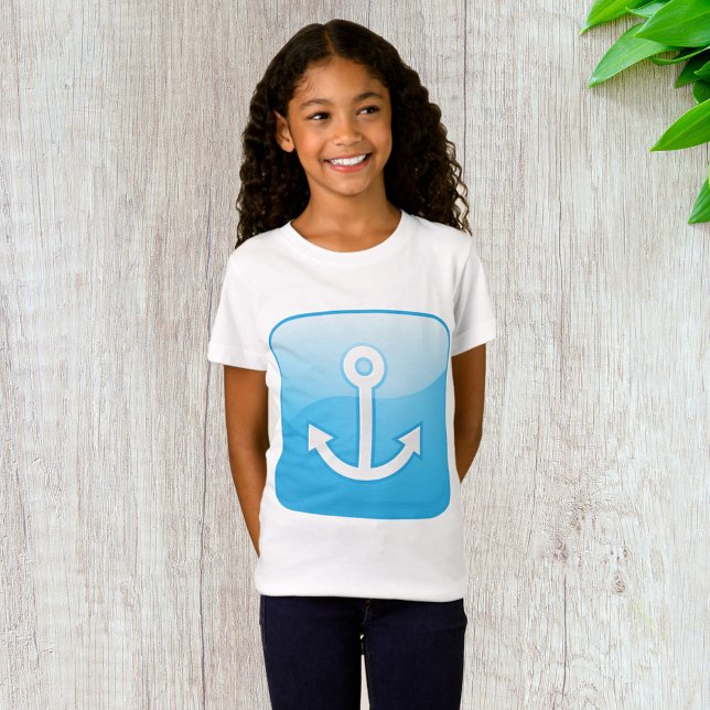 Camiseta Icono nautical Blue Anchor Marítimo moderno (Subido por el creador)