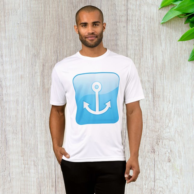 Camiseta Icono nautical Blue Anchor Marítimo moderno (Subido por el creador)