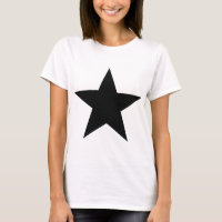 icono negro de la estrella