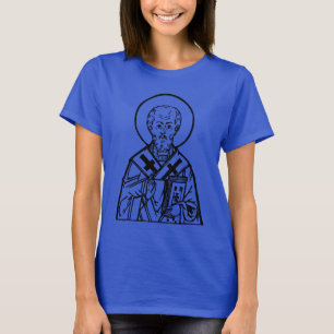 Camiseta Icono ortodoxo bizantino de San Nicolás de Mira