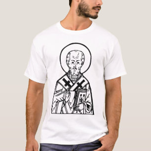 Camiseta Icono ortodoxo bizantino de San Nicolás de Mira