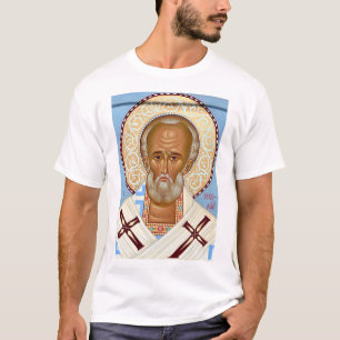 Camiseta Icono ortodoxo bizantino de San Nicolás de Mira