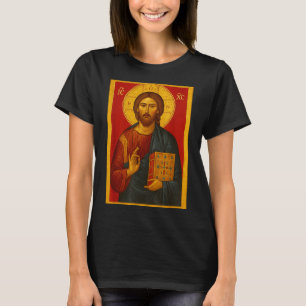 Camiseta Icono ortodoxo de Jesucristo Pantocrátor