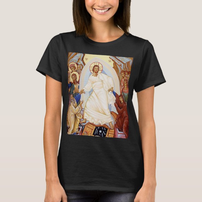 Camiseta Icono ortodoxo de la resurrección de la Anastasis (Anverso)