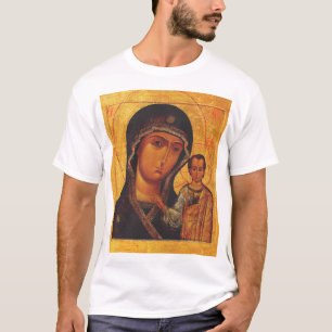 Camiseta Icono ortodoxo Nuestra Señora de Kazan