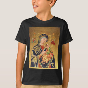 Camiseta Icono ortodoxo ruso - Virgen María y bebé Jesús