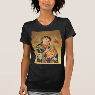 Camiseta Icono ortodoxo ruso - Virgen María y bebé Jesús