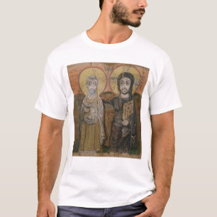 Camiseta Icono que representa a Abbott Mena con Cristo