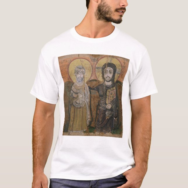 Camiseta Icono que representa a Abbott Mena con Cristo (Anverso)
