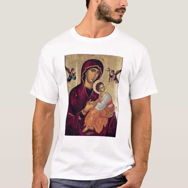 Camiseta Icono que representa a la madre santa de la pasión (Anverso)