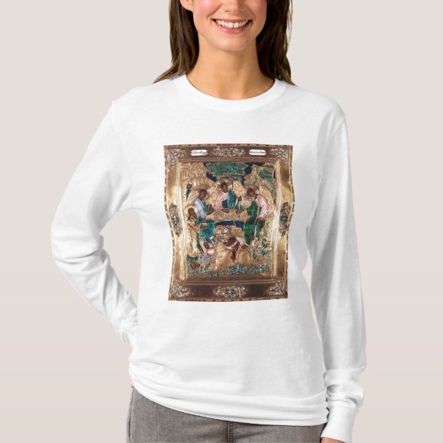 Camiseta Icono que representa Abraham y los tres ángeles (Anverso)