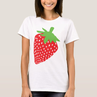 Camiseta icono rojo de la fresa