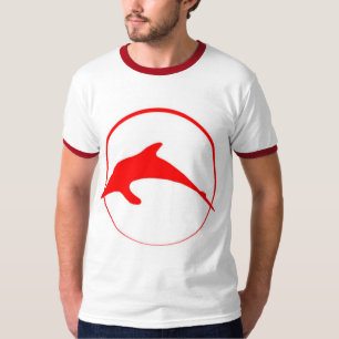 Camiseta Icono rojo del delfín