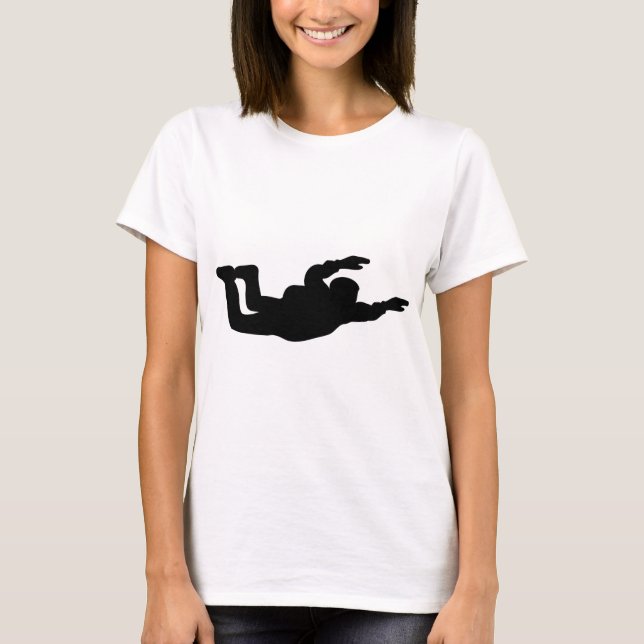 Camiseta icono skydiving del skydiver (Anverso)