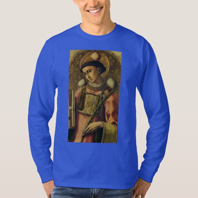 Camiseta Iconografía artística del protomártir san Esteban (Anverso)