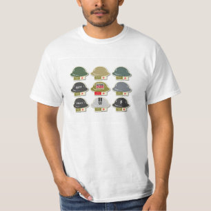 Camiseta Iconos británicos del casco de MkII Brodie del
