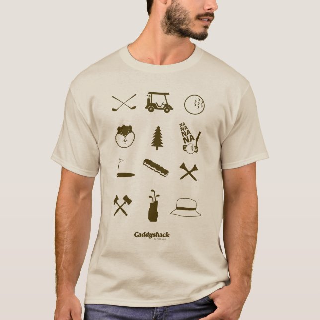 Camiseta Iconos Caddyshack (Anverso)