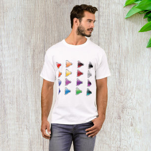 Camiseta Iconos de botón coloridos