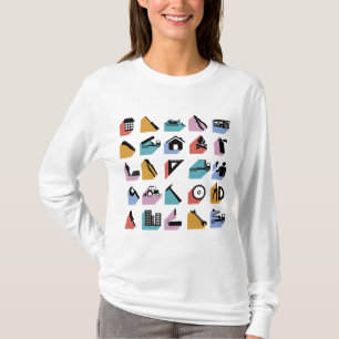 Camiseta Iconos de construcción y mejora del hogar de brico