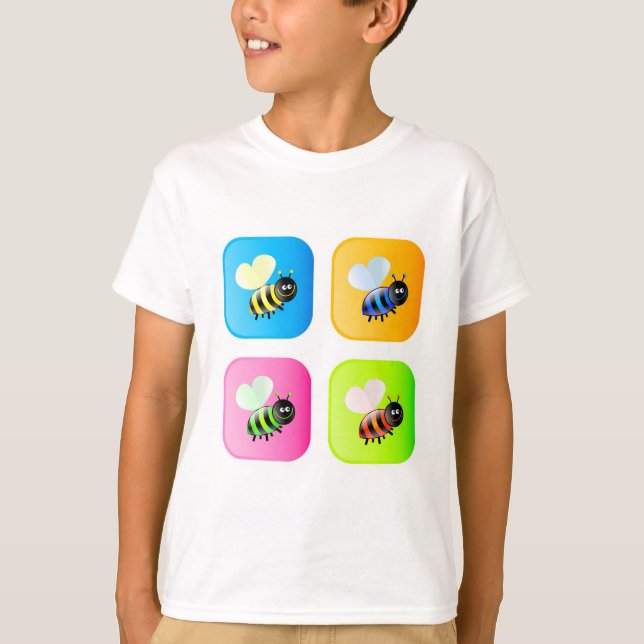 Camiseta Iconos de la abeja (Anverso)