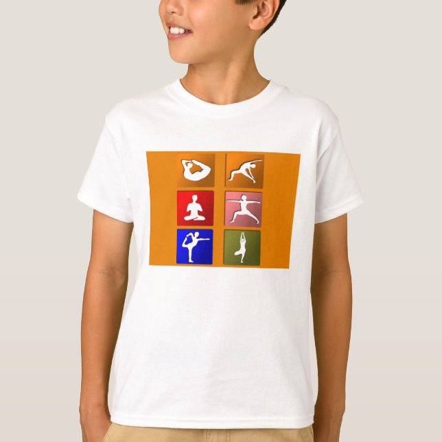 Camiseta Iconos de la actitud de la yoga (Anverso)