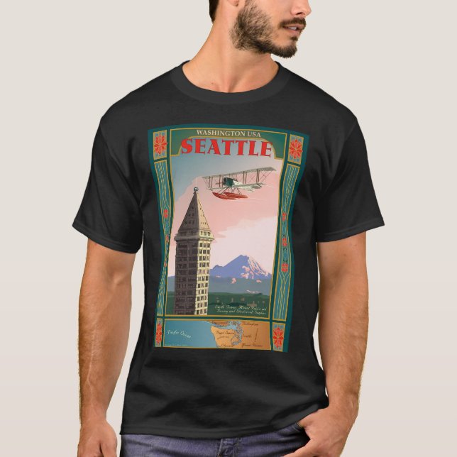 Camiseta Iconos de Seattle (Anverso)