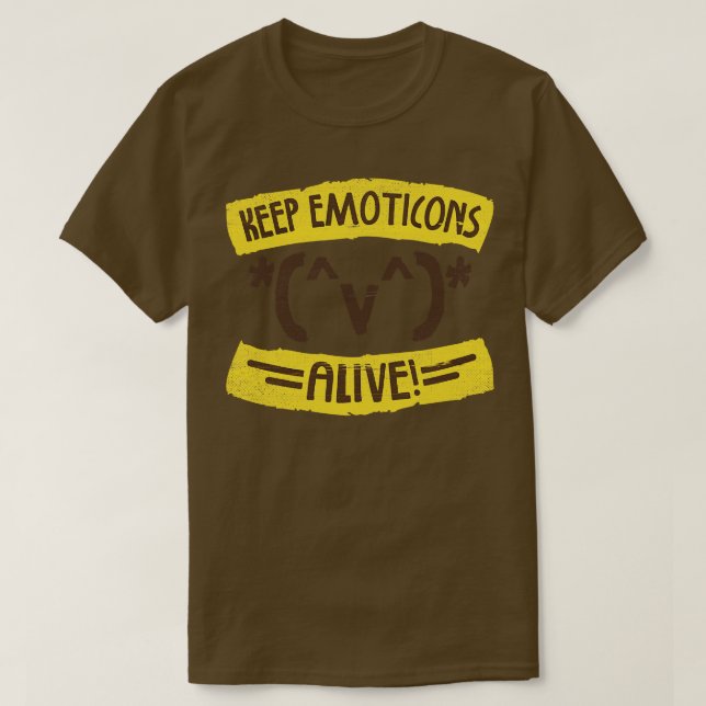Camiseta Iconos de teclado (Diseño del anverso)