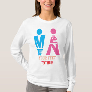 Camiseta Iconos de tipografía para hombres y mujeres: diseñ