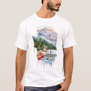 Camiseta Iconos del estado de Washington Unisex Tee