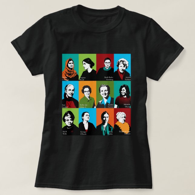 Camiseta Iconos feministas (Diseño del anverso)