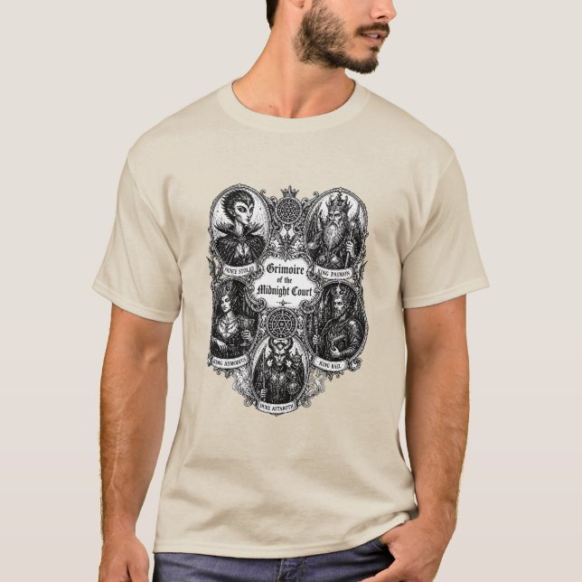 Camiseta Iconos infernales El grimorio gótico (Anverso)