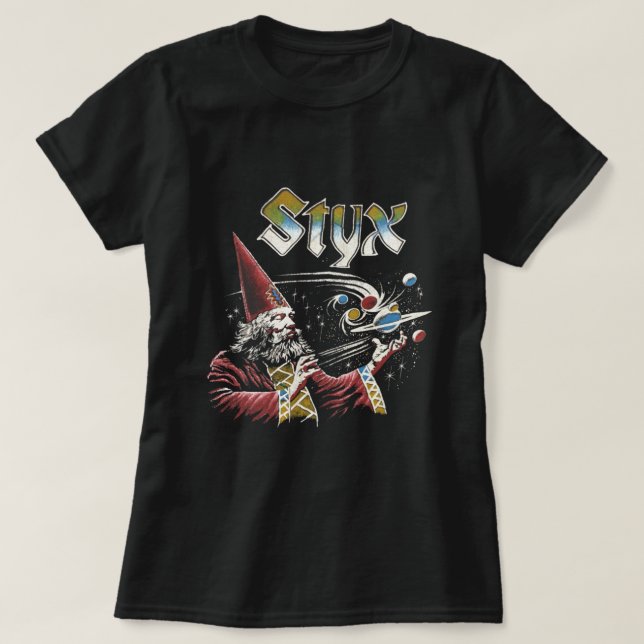 Camiseta Íconos tributos de la banda STYX Retro 70 (Diseño del anverso)