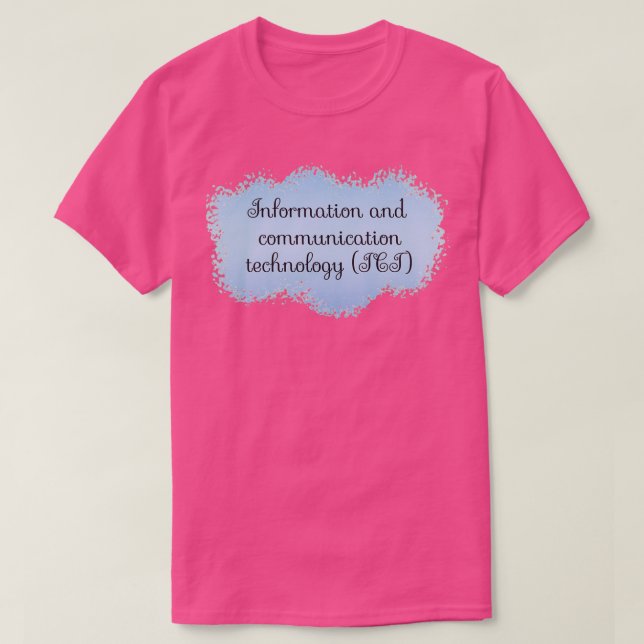 Camiseta ICT Information and Communication Technology Schoo (Diseño del anverso)
