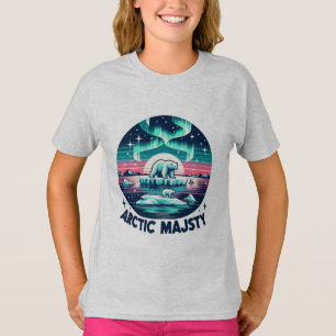 Camiseta Icy Blue Retro Polar Bear Arcadio Majesty