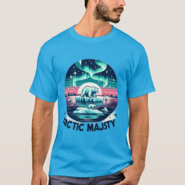 Camiseta Icy Blue Retro Polar Bear Arcadio Majesty