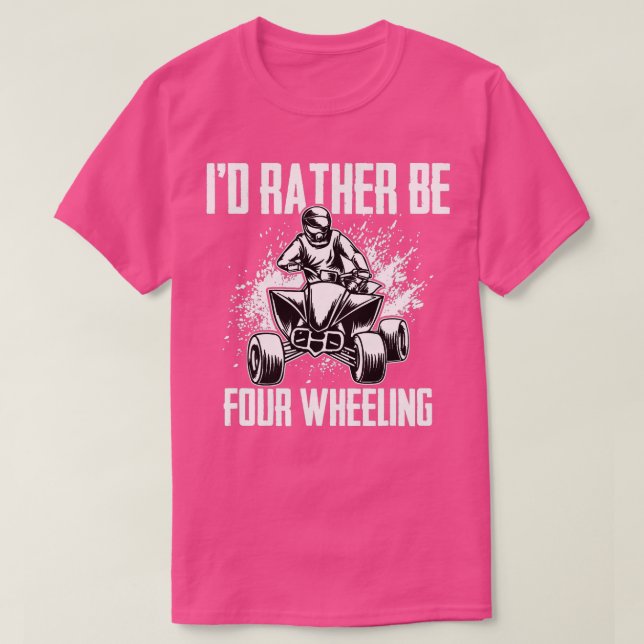 Camiseta ID Antes Que Ser Cuatro Ruedas Funny Quad Bike ATV (Diseño del anverso)
