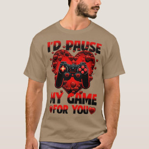 Camiseta Id De Gamer Detiene Mi Juego Por Ti