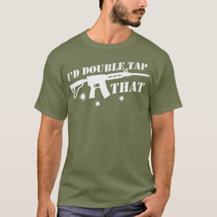Camiseta Id Doble Golpear Eso Con Un Soporte De Rifle Segun