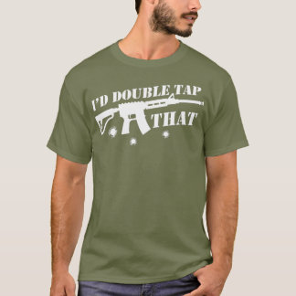 Camiseta Id Doble Golpear Eso Con Un Soporte De Rifle Segun