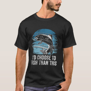 Camiseta Id Elegir Para Pescar Hobby Fisher Pastime Vac