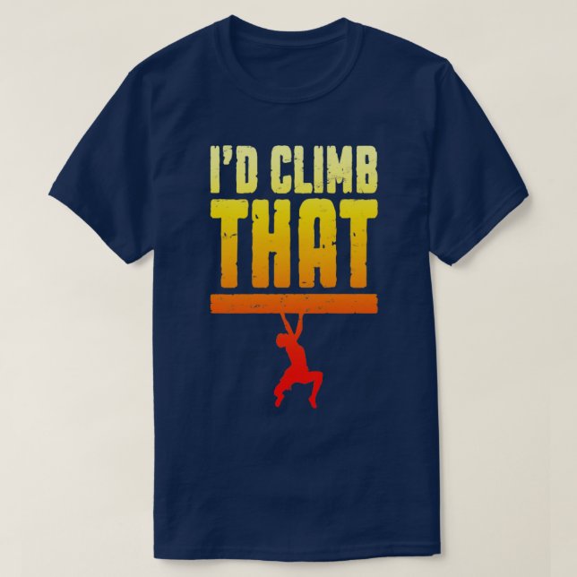 Camiseta Id Escalar Esa Escalada De Rocas Desmoralizante Es (Diseño del anverso)