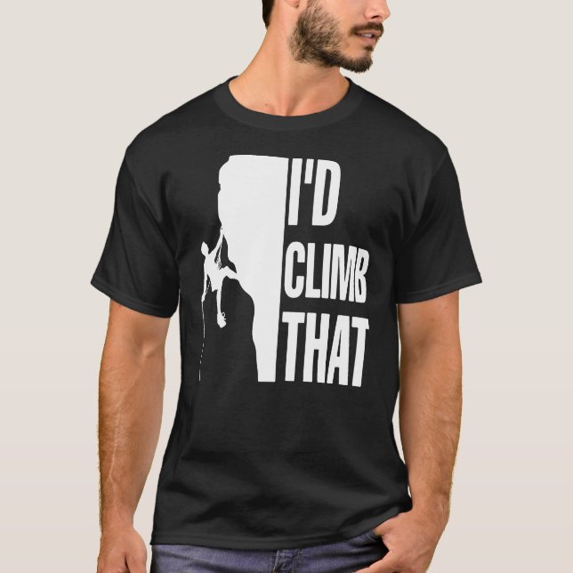 Camiseta Id Escalar Esa Graciosa Escalada De Rock (Anverso)
