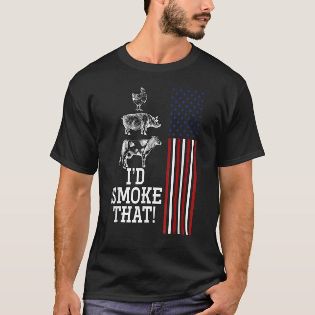 Camiseta Id Fumar Esa Barbacoa 2 (Anverso)