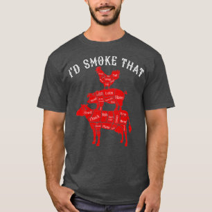 Camiseta Id Fumar Ese Regalo De Parrillada De Parrillada De
