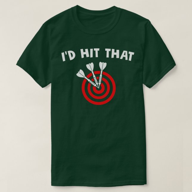 Camiseta Id Golpear El Diseño De Darts Bullseye (Diseño del anverso)