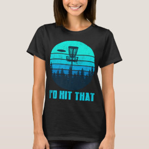 Camiseta Id Golpear Ese Disco Cesta De Golf Sunset Retro Go
